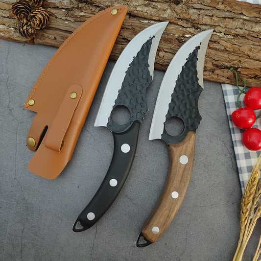6&#39;&#39; Meat Cleaver Butcher Knife Stainless Steel Hand Forged Boning Knife Chopping Slicing Kitchen Knives Cookware Camping Kinves